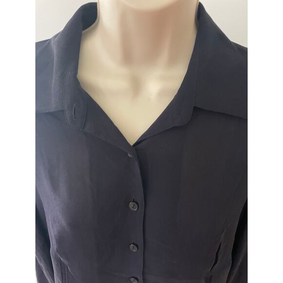 DUE PER DUE FOR HSN, SIZE 8, SILK SHEER LONG SLEEVE TOP - Picture 3 of 4